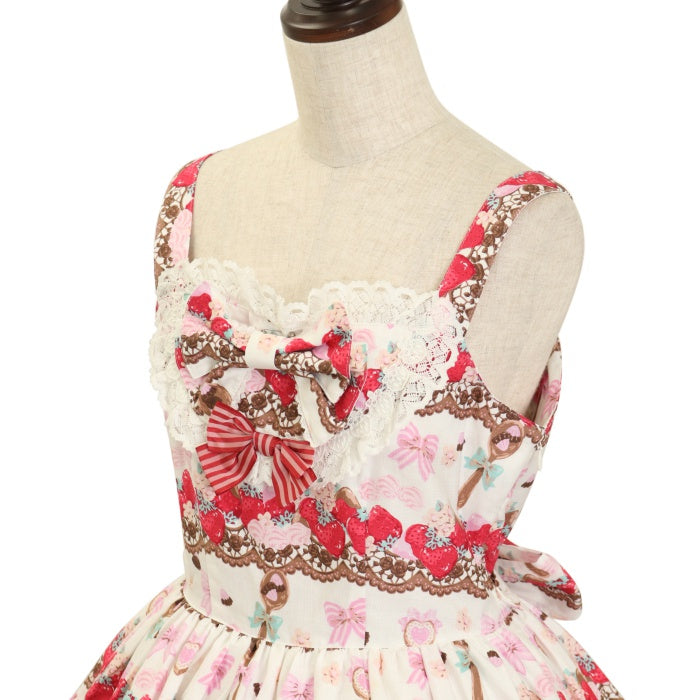USED】Creamy Berry Fairy Dream 柄ジャンパースカート | BABY USED】Creamy Berry Fairy Dream 柄ジャンパースカート | BABY