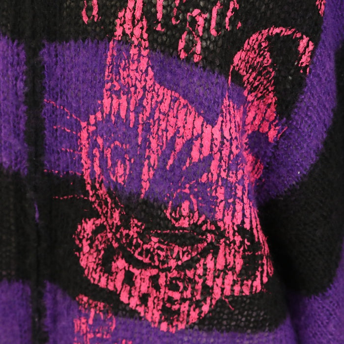 PUTUMAYO チェシャ猫パーカー② リボン 猫耳 ブラック ダブルジップ