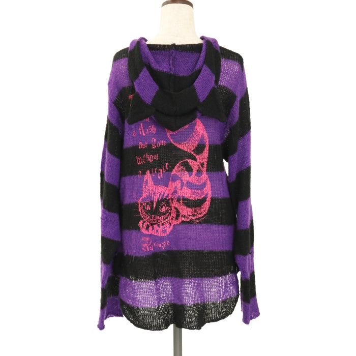 プトマヨ putumayo ダブルジップパーカー チェシャ猫 アリス ボーダー