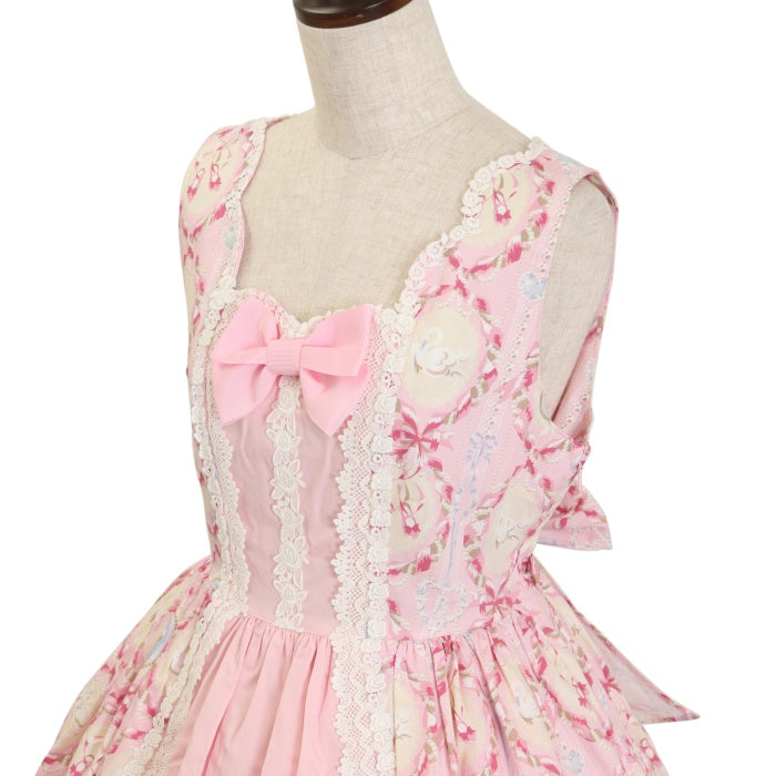 USED】白鳥の湖プリントジャンパースカート Ⅱ | BABY, THE STARS