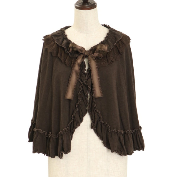 極美品　ファビアナフィリッピ ケープ　ナイロン　ポンチョ　カシュクール　フリル USED】メロウフリルケープ | Pina sweetcollection Wunderwelt Online