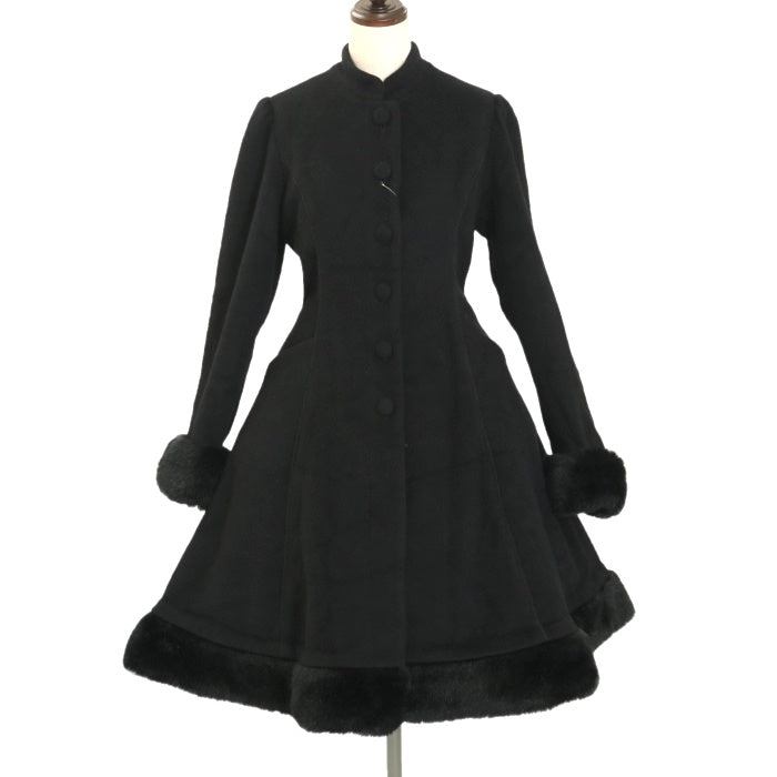 USED】フードケープ付ミディアムファーコート | Victorian Maiden
