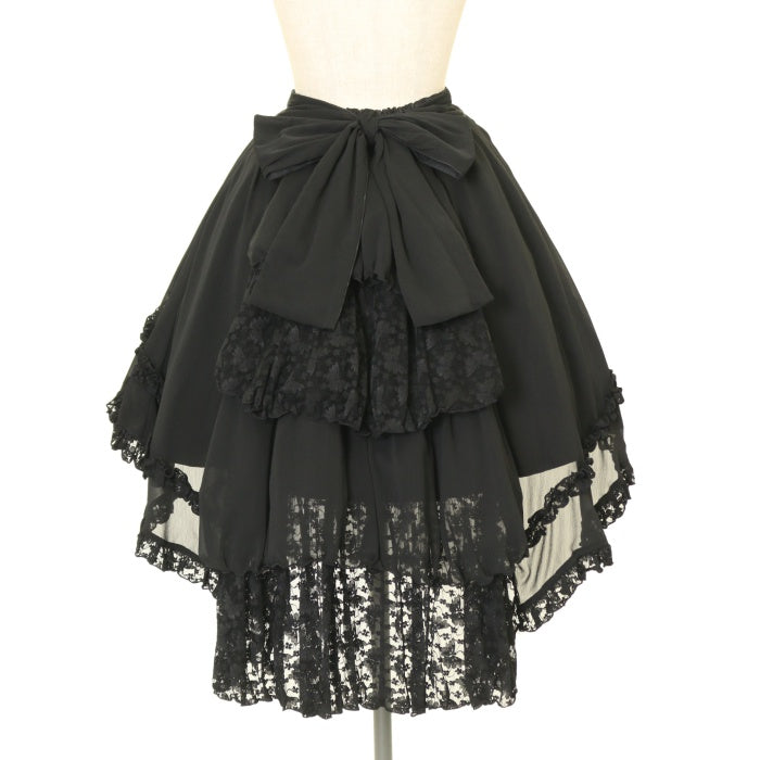 【h.NAOTO FRILL】フィッシュテールスカート USED】STEAM バッスルフィッシュテールスカート | h.NAOTO