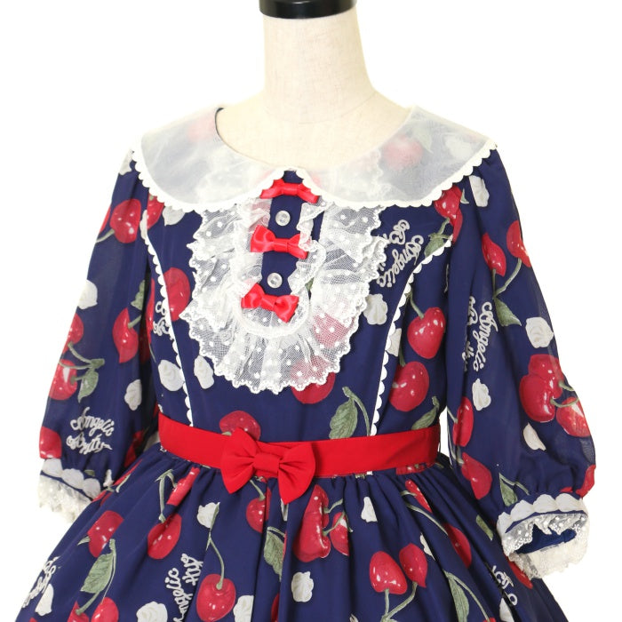 Angelic Pretty creamy cherry ワンピース チェリー柄 USED】Creamy Cherryワンピース | Angelic Pretty Wunderwelt Online