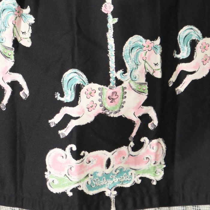 USED】【160cm】メリーゴーランドプリントノースリーブワンピース