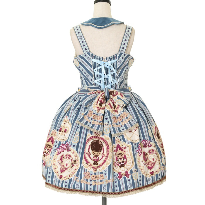 BABY, THE STARS ジャンスカ くまくみゃ Kingdom USED】くまくみゃのRoyal Kingdom柄ジャンパースカートⅠ | BABY, THE