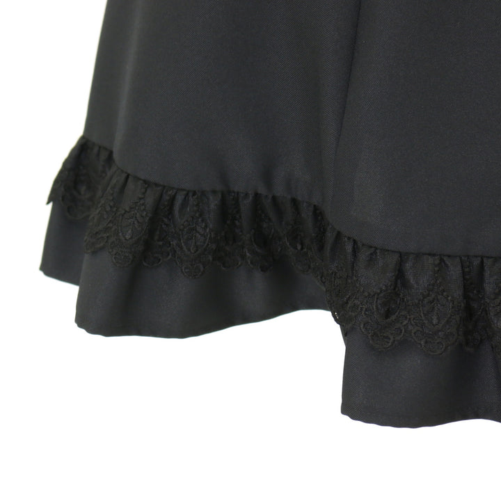 USED】【13号】ローズ・レース十字架ジャンパースカート(黒×白) | Moi