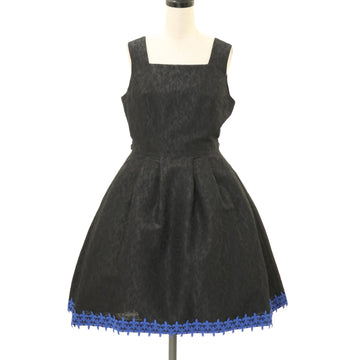 USED】【9号】蝙蝠ケープジャンパースカート（黒×青） | Moi-même