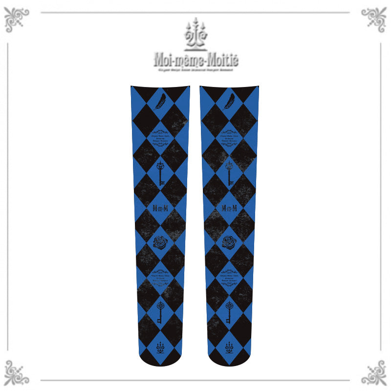 Diamond Print Overknee Socks | Moi-même-Moitié | Wunderwelt Fleur