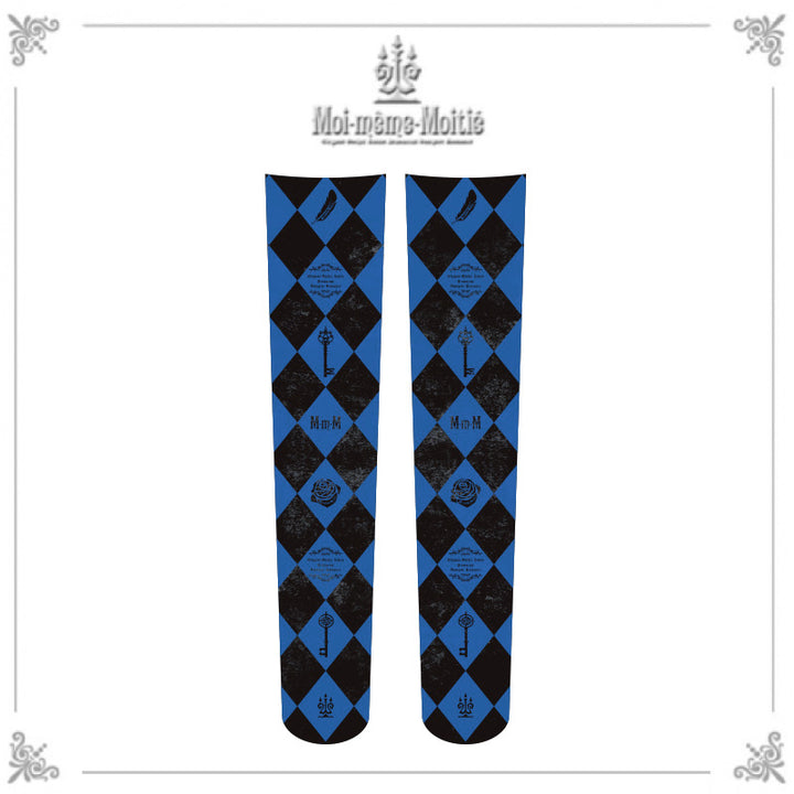 Diamond Print Overknee Socks | Moi-même-Moitié | Wunderwelt Fleur