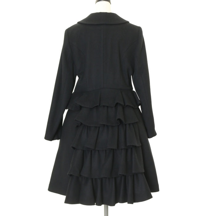 USED】【13号】ファー付きバッスルコート(黒) | Moi-même-Moitié