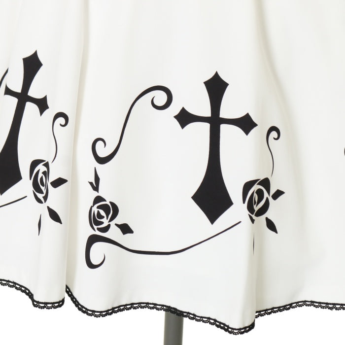 USED】【13号】薔薇十字ジャンパースカート(白) | Moi-même-Moitié