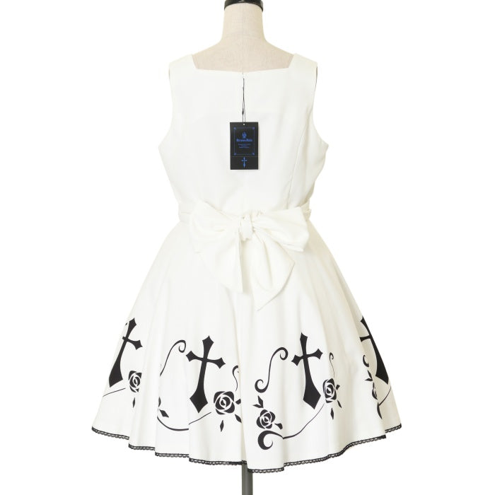 USED】【13号】薔薇十字ジャンパースカート(白) | Moi-même-Moitié