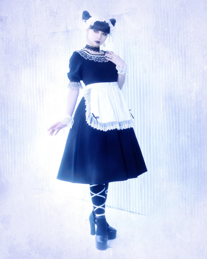 Moi-meme-Moitie レースタブリエ モワティエ チュールエプロン Moi-meme-Moitie レースタブリエ モワティエ チュールエプロン