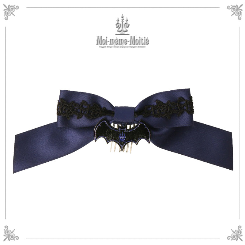 蝙蝠ロゴアクリルチャーム・リボンコーム | Moi-même-Moitié