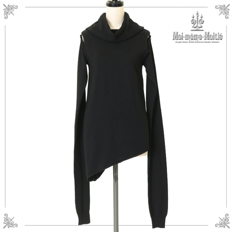 Cross Button Long-sleeve Knit | Moi-même-Moitié | Wunderwelt Fleur