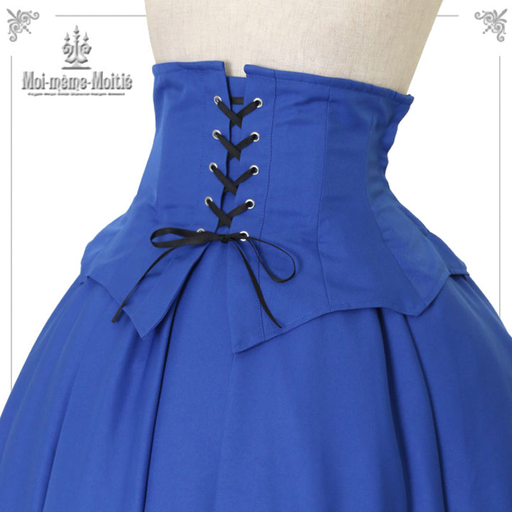 Moi-meme-Moitie蝙蝠コルセットスカート ブルー