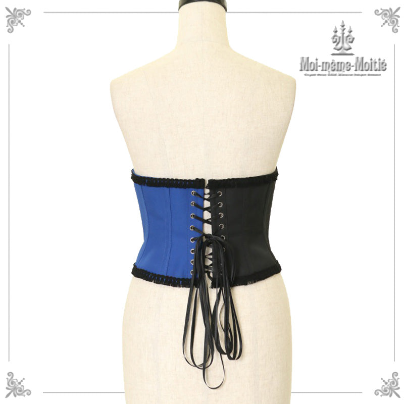 Moi-même-Moitié 黒 コルセット Moi-meme-Moitie / G 編み上げコルセット(2008年) Man 黒 I-23