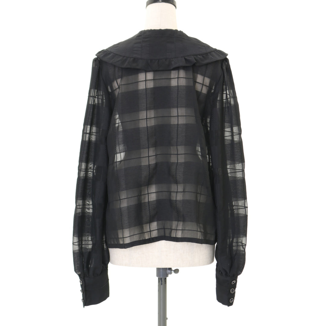 USED】【13号】シアーチェックブラウス | Moi-même-Moitié Wunderwelt
