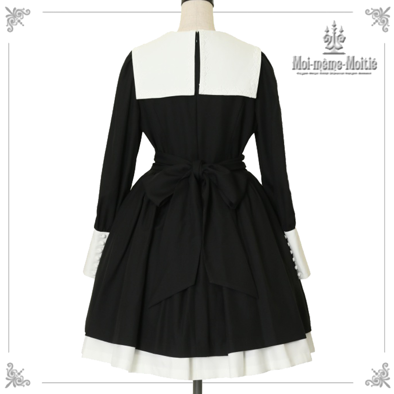 モワティエ 修道女 ミニワンピース blue gray 9号 バッグセット