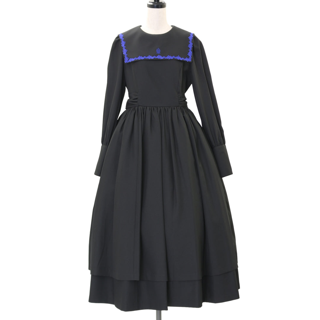 USED】【13号】修道女ロングワンピース(黒×青) | Moi-même-Moitié