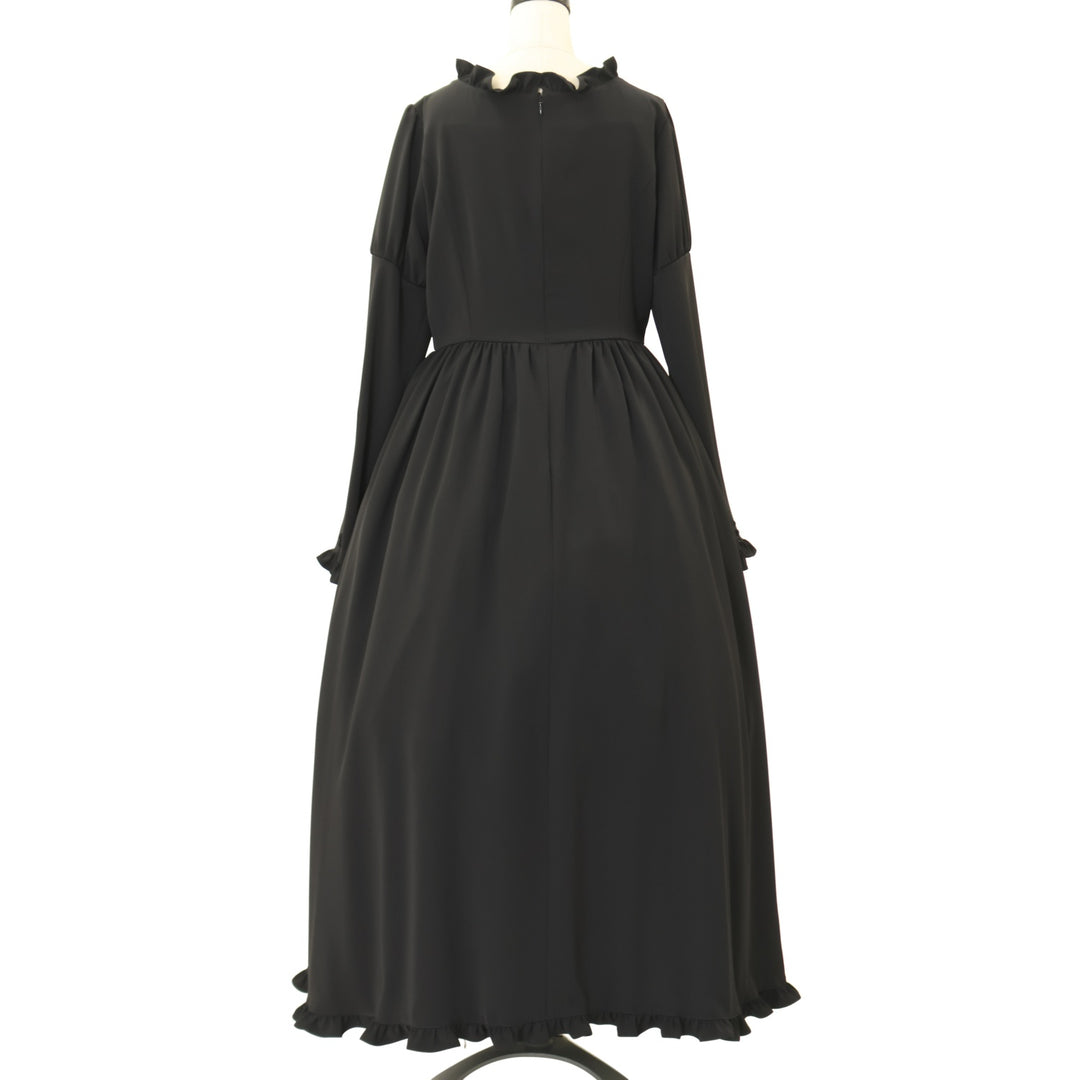 USED】【13号】貴婦人ロングワンピース(黒×白) | Moi-même-Moitié