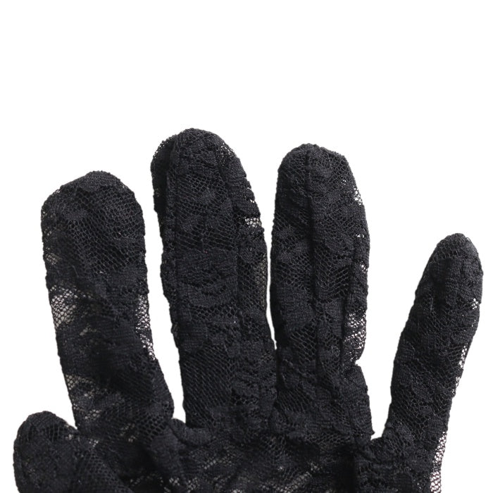 USED】タイニーローズレース手袋(黒×青) | Moi-même-Moitié Wunderwelt
