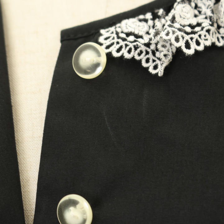 USED】【9号】Rose Garden刺繍サンドレス(黒×白) | Moi-même-Moitié