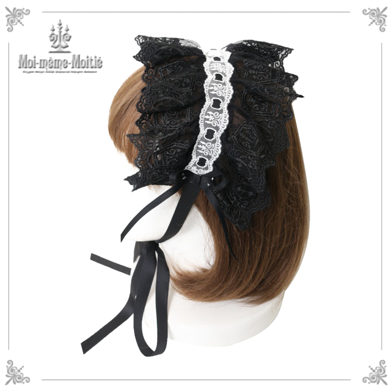 Moi-même-Moitié コフィンレースジャボ(black) Coffin Lace Headdress | Moi-même-Moitié | Wunderwelt Fleur