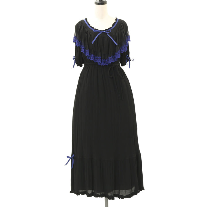 USED】Summer Sanctuary Vampiress dress(黒×青) | Moi-même-Moitié