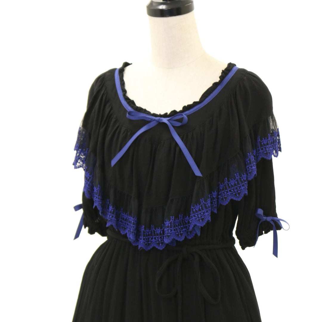 USED】Summer Sanctuary Vampiress dress(黒×青) | Moi-même-Moitié