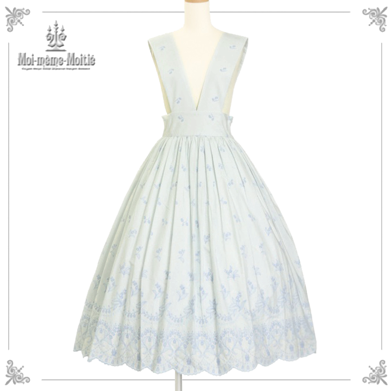 Moi-même-Moitié 花柄フロッキーミニジャンパースカート/美品 x-00594-3_67203cdf-d33e-46ea-