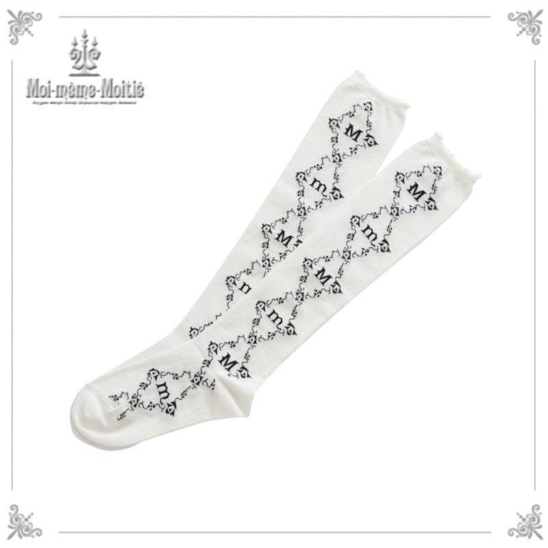 Rose Diamond High Socks | Moi-même-Moitié | Wunderwelt Fleur
