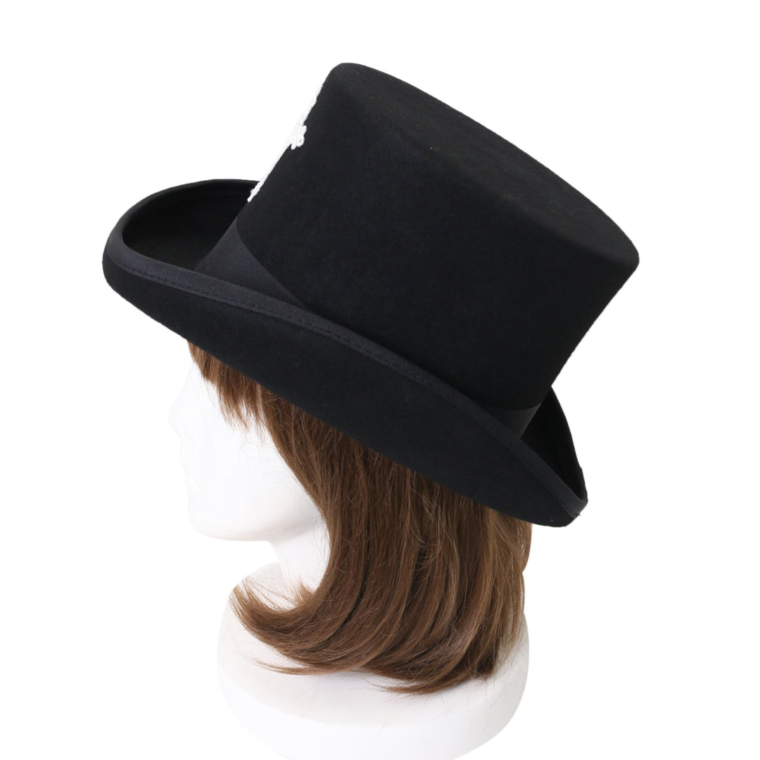 USED】【Mサイズ/店舗限定】十字架ワッペンシルクハット(黒×白) | Moi