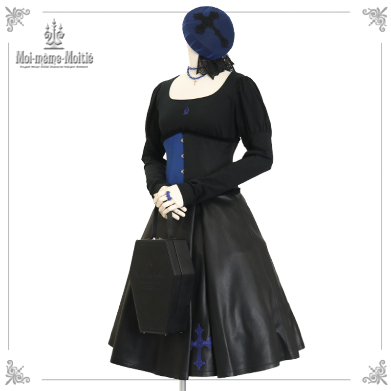 Moitie 燭台刺繍オーバニー Moitie 燭台刺繍オーバニー Moitie 燭台刺繍オーバニー 公式】Moi-même