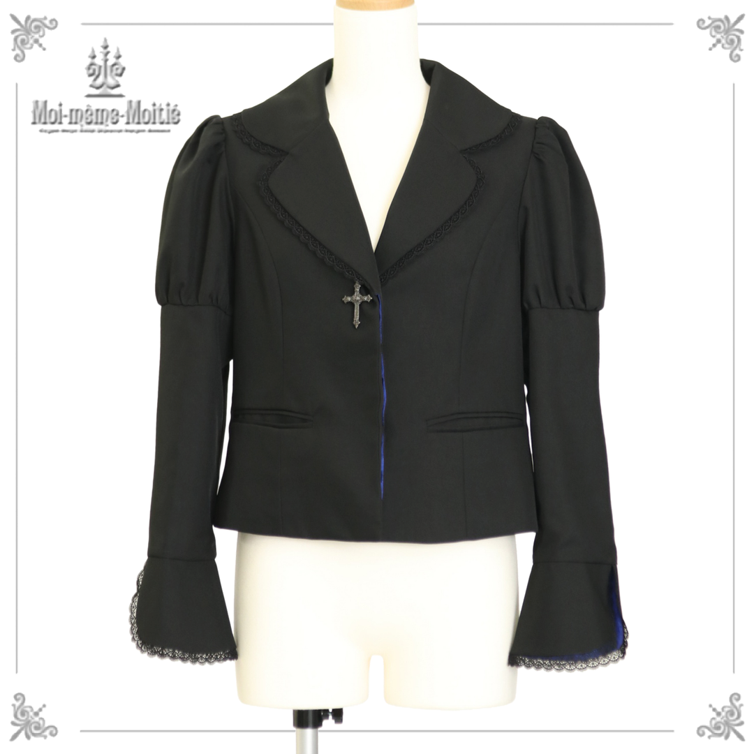 Moi-meme-Moitie十字架ボタン比翼ジャケット 十字架ボタン比翼ジャケット | Moi-même-Moitié | ロリータ ゴスロリ