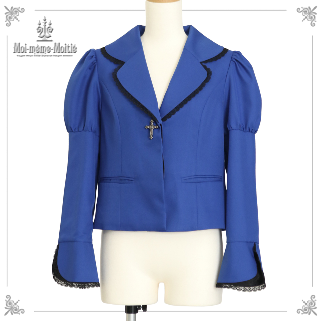Moi-meme-Moitie十字架ボタン比翼ジャケット 十字架ボタン比翼ジャケット | Moi-même-Moitié | ロリータ ゴスロリ