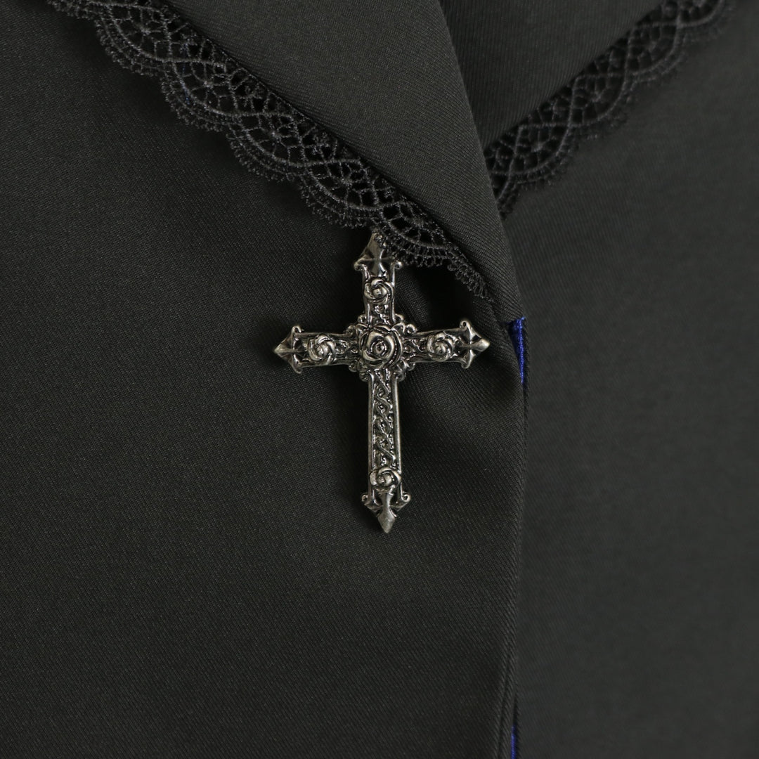 十字架ボタン比翼ジャケット | Moi-même-Moitié | ロリータ ゴスロリ