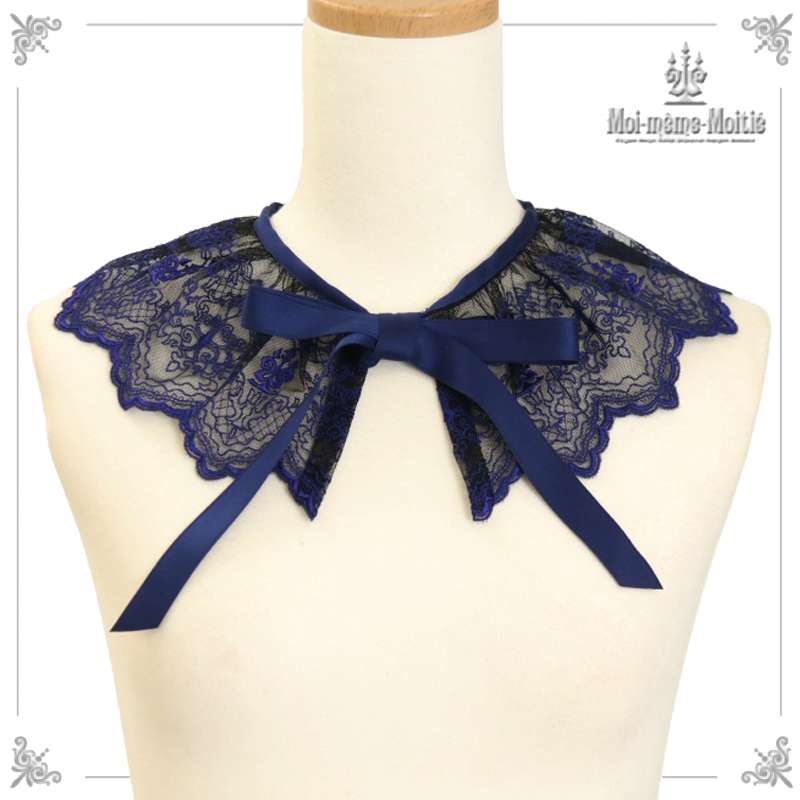 エムエメ Bijou collar ribbon onepiece front ribbon bijoux one-pieceDL1356