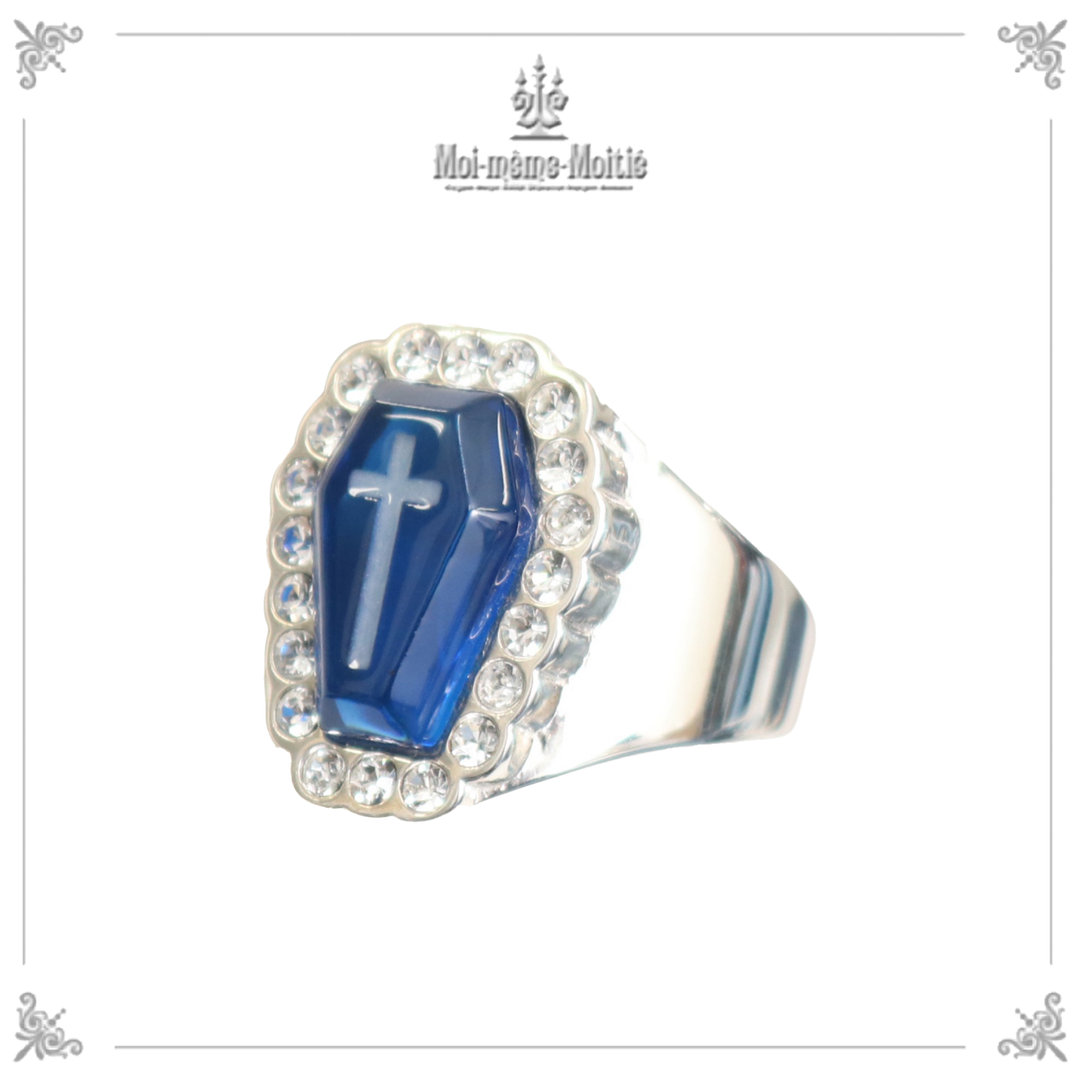 Crystal Coffin Ring (925 Silver) | Moi-même-Moitié