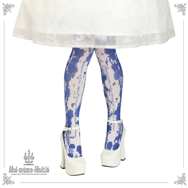 Moitie 茨オーバニー Diamond Print Overknee Socks | Moi-même-Moitié | Wunderwelt