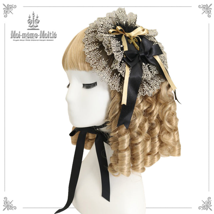 Moi-même-Moitié クラウンレース丸型ヘッドドレス ディヴァインクロス丸型ヘッドドレス | Moi-même-Moitié