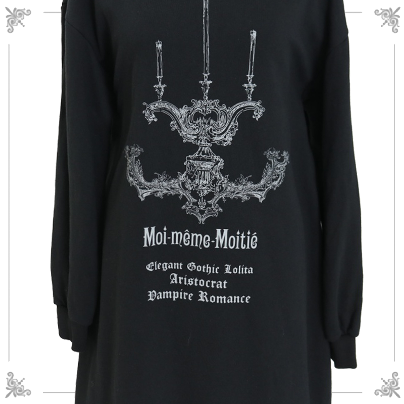 Moi-même-Moitié 燭台プリントフーディー Moi-même-Moitié 燭台プリントフーディー