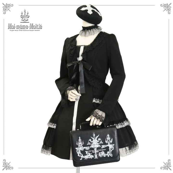 クロスアーチレースリボンオーバーニーソックス【Moi-meme-Moitie クロスアーチレースリボンオーバーニーソックス【Moi-meme-Moitie