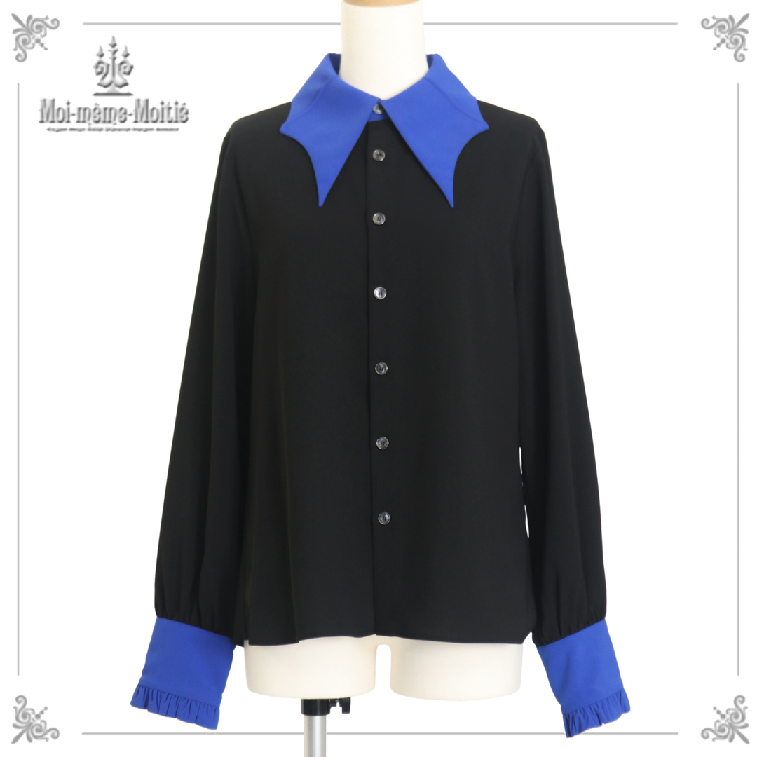 Moi-meme-Moitie 蝙蝠カラーブラウス(Men) 青×黒 Moi-meme-Moitie 蝙蝠カラーブラウス 青×黒 MEN - メルカリ