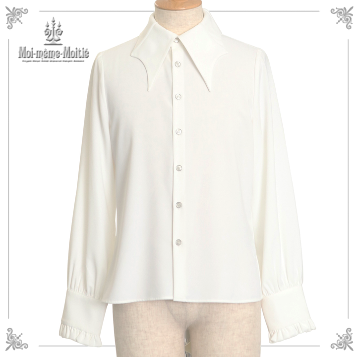 Moi-meme-Moitie蝙蝠カラーブラウス(Men) 蝙蝠カラーブラウス(Men) | Moi-même-Moitié | ロリータ ゴスロリ