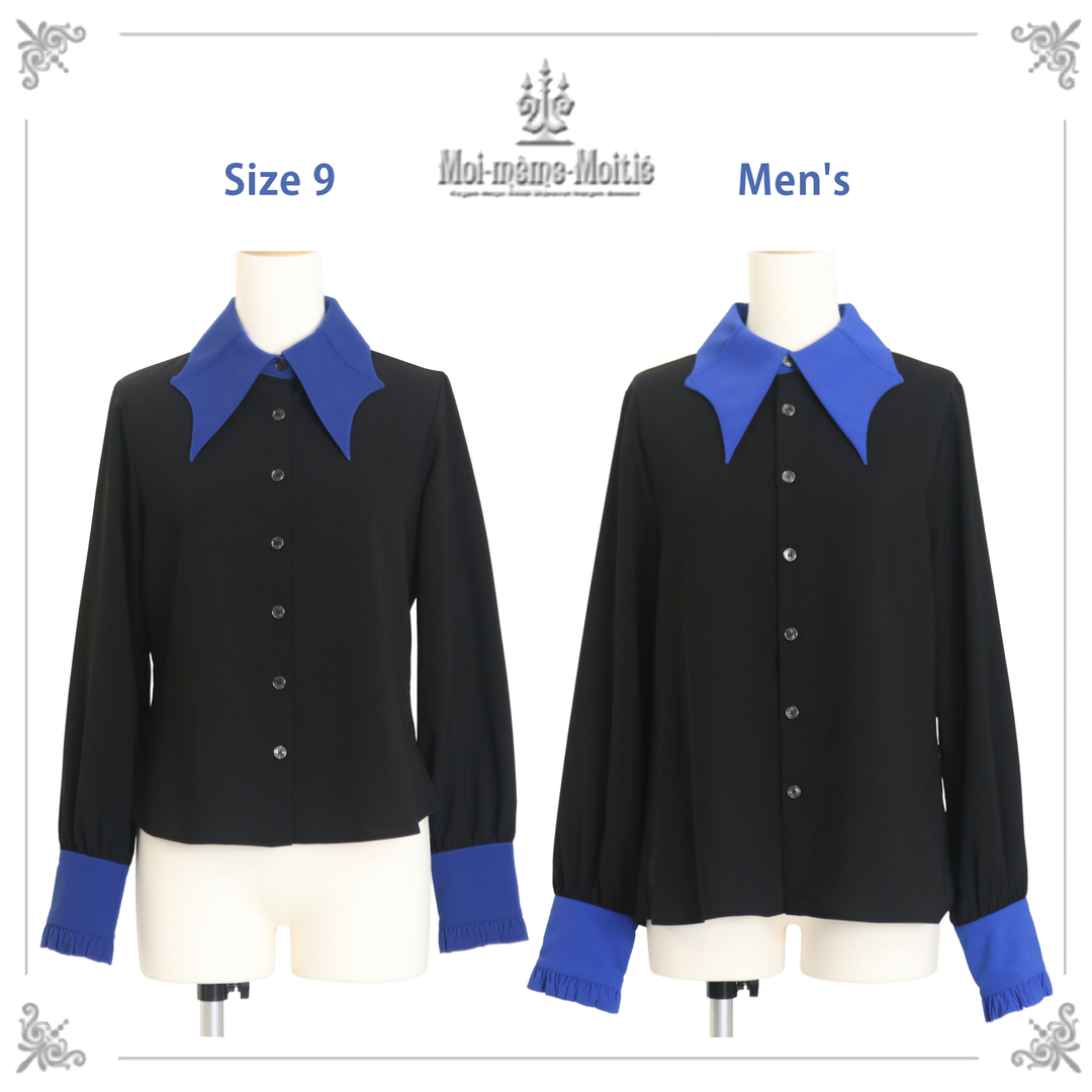 Bat Collar Blouse (Men) | Moi-même-Moitié | Wunderwelt Fleur