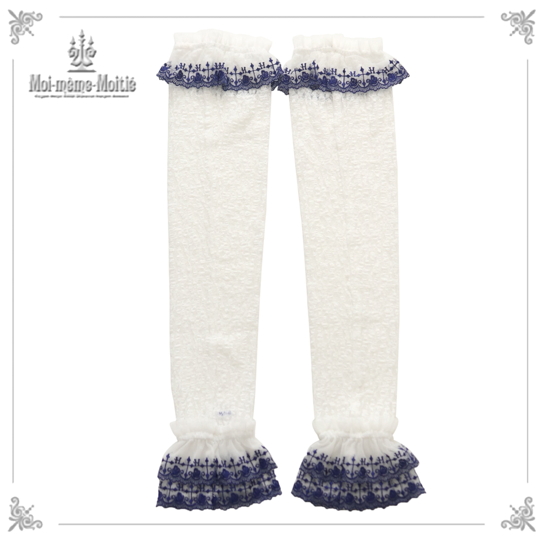 モワメームモワティエ　Rose fence アームカバー 黒青 楽天市場】【中古】Moi-meme-Moitie / クロスアーチアームカバー モワ