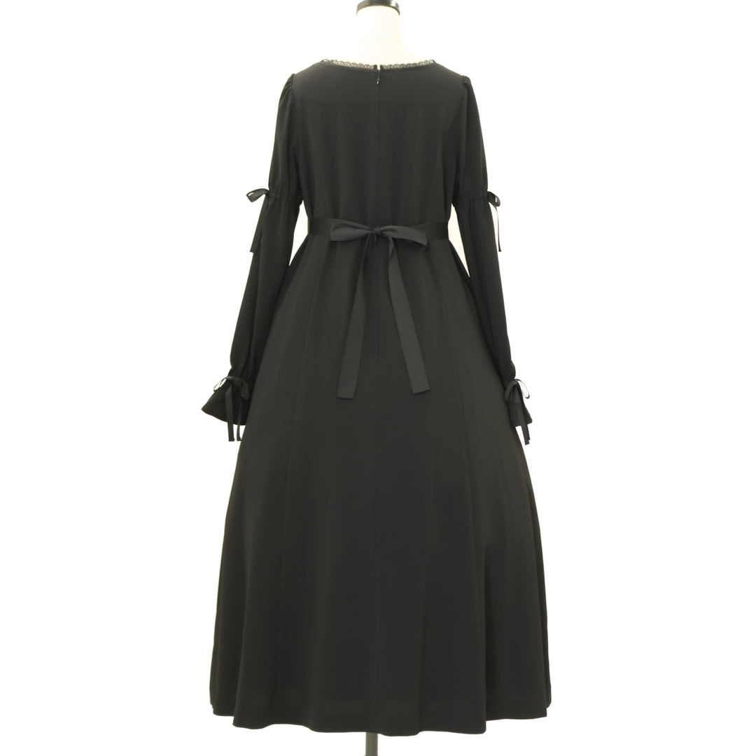 USED】Lily十字架レースロングワンピース(黒×青) | Moi-même-Moitié