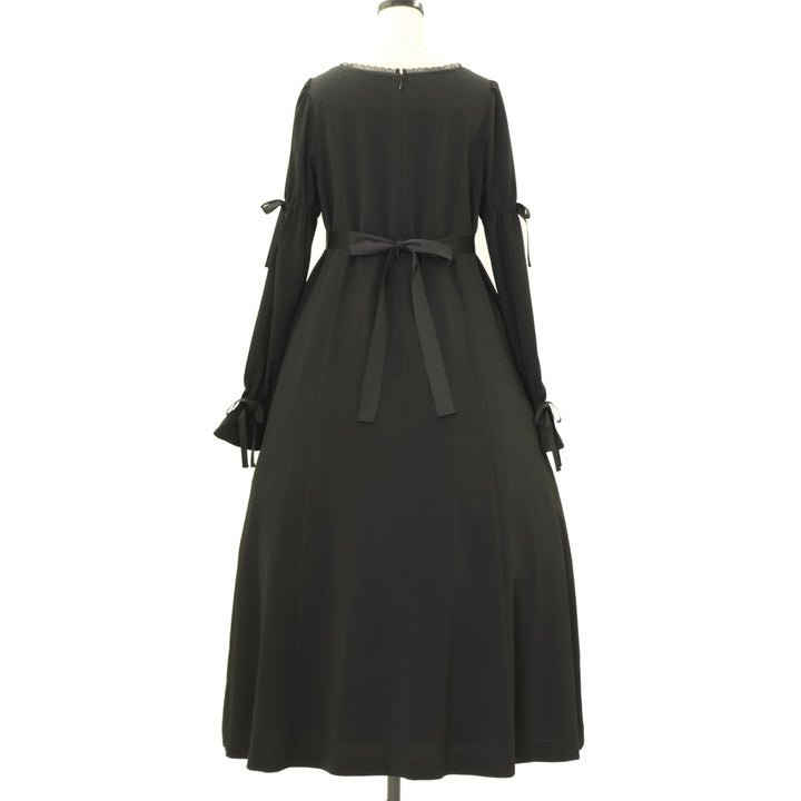 USED】Lily十字架レースロングワンピース(黒×青) | Moi-même-Moitié